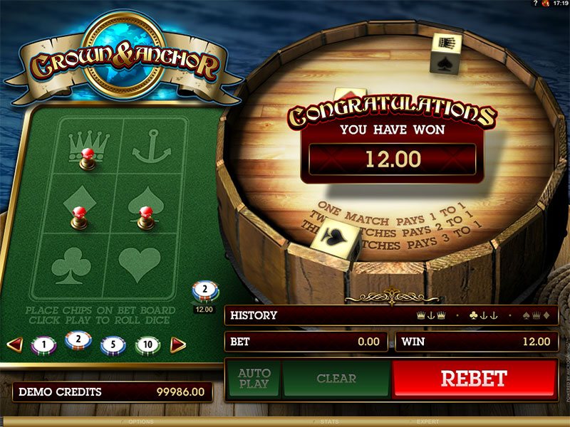 Crown And Anchor Slot